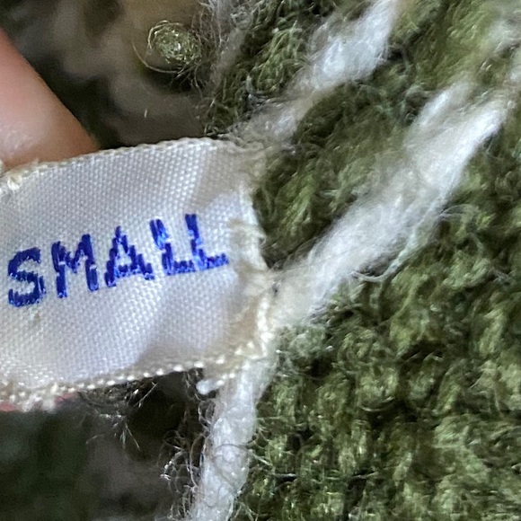 VTG Handmade Wool Knit Nordic Fair Isle Cardigan - Picture 10 of 14